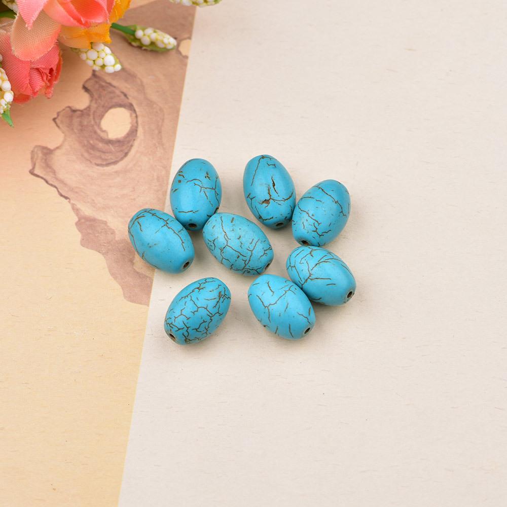 Tibetan Style Imitation Turquoise Beads for Jewelry Making - Ethnic, Personality, Seed, and Barrel Designs