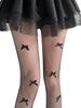 Women Sexy See-through Black Fishnet Pantyhose Japanese Style JK Uniform Cos Kawaii Bowknot Long Socks Ladies Slim Mesh Tights