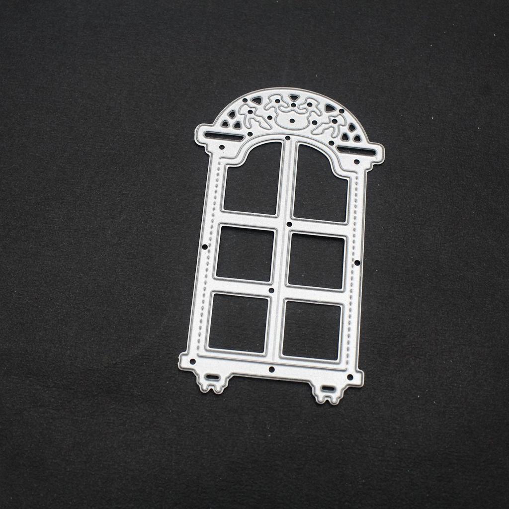 Fenster Metall Stanzschablonen Schablone für DIY Scrapbooking Fotoalbum Prägepapier Karten Basteln Stanzteile