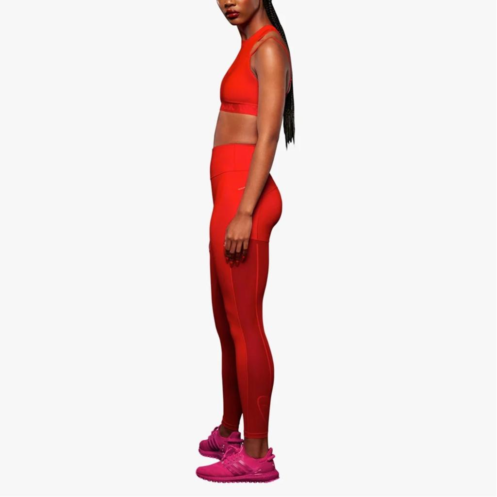 adidas X Ivy Park Solid Logo Print Leggings Women Leggings Red HH9722
