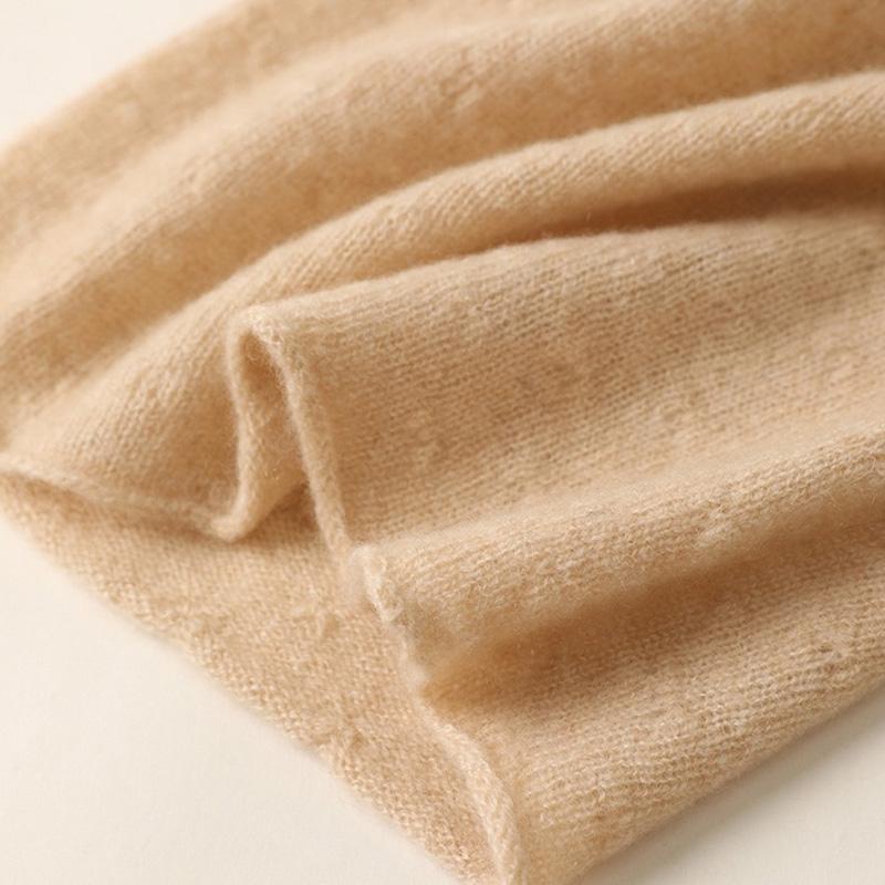 Wool Blend Knitted Ring Scarf Elegant Neckerscarf Female Soft Warm Cashmere False Collar Neck Warmer Hairband Winter