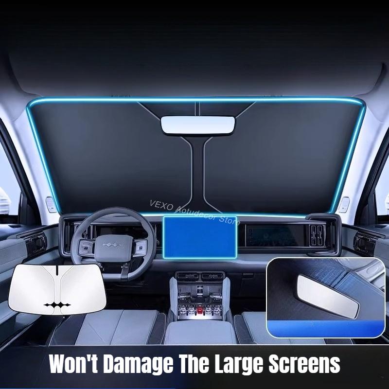 For BYD Leopard 5 8 Ti3 2025 2026 Windshield Sunshade UV Protection Heat ulation Foldable Car Front Window Sun Visor Cover