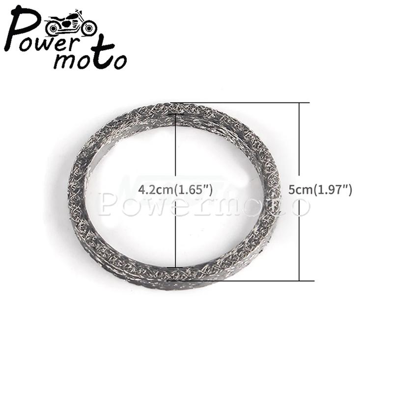 Motorcycle Exhaust Port Gaskets For Harley Big Twin Sportster 883 1200 FLHR FLHS Exhaust Pipe Header Gasket Kits Sealing O-Ring
