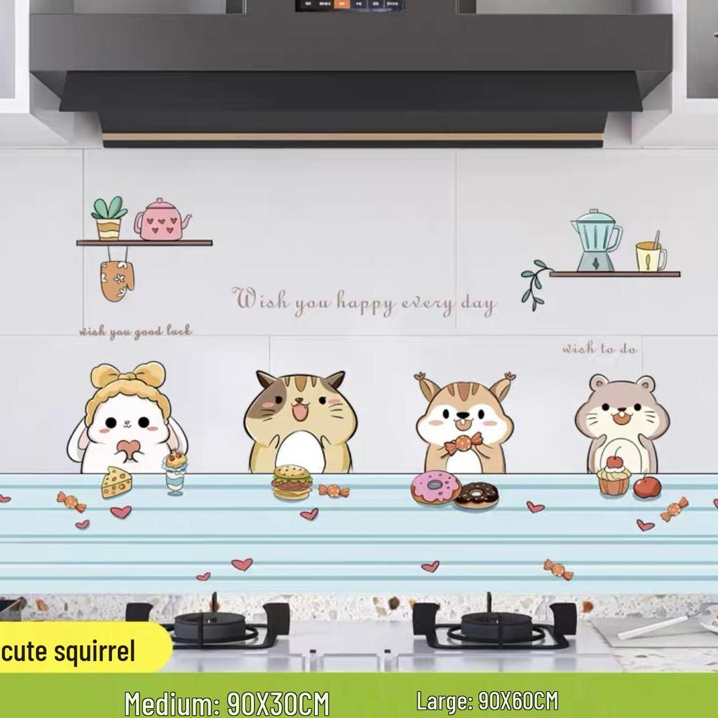 Ulepszone Odporne na Olej, Wodoodporne, Odporne na Ciepło, Ognioodporne Naklejki Kuchenne na Kuchenkę i Okap.