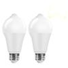 Pispoer LED Light Bulbs with Light and Motion Sensors, E26 Base, Equivalent To an 80W Halogen Bulb, 3000K Color Temperature, 2-pack.