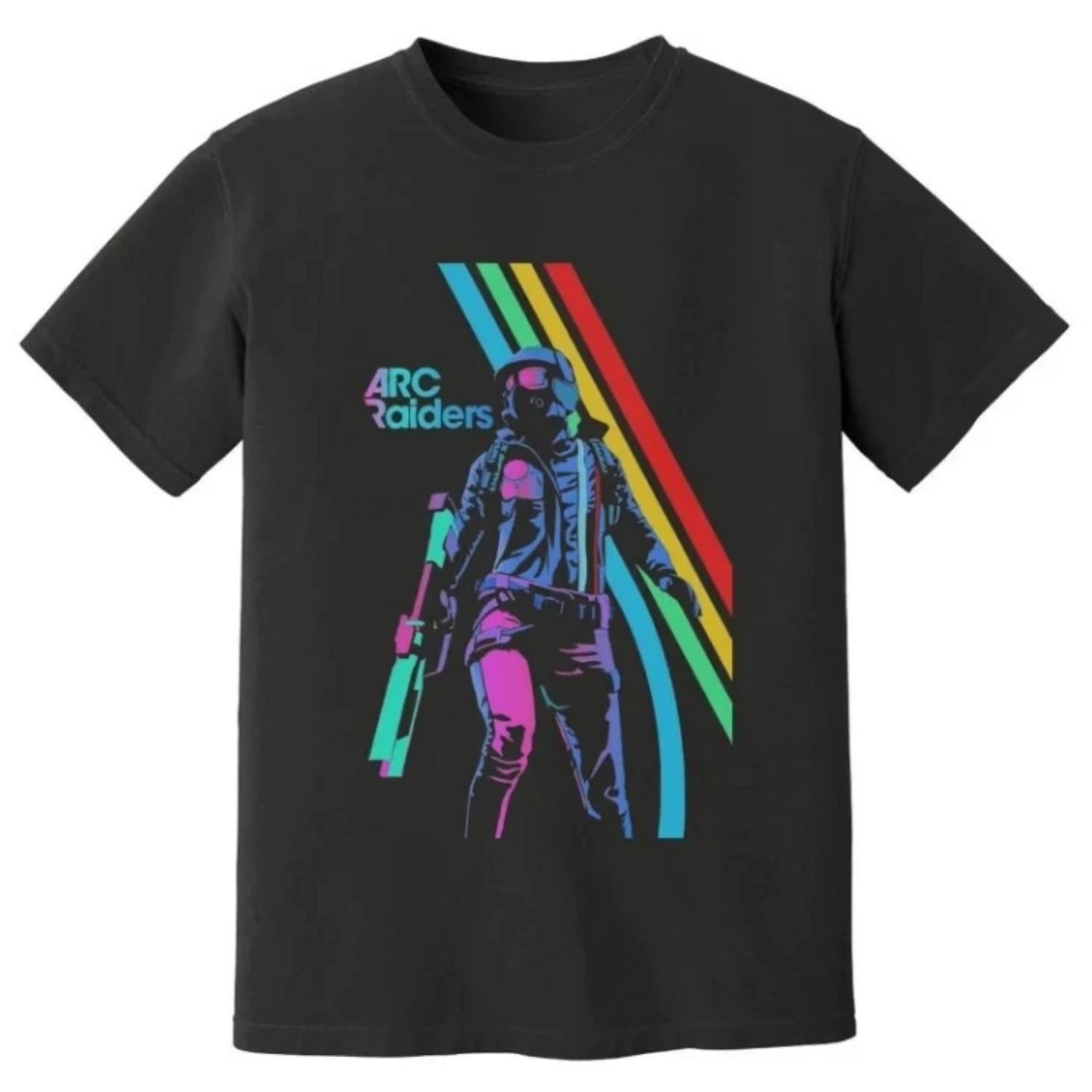 Arc Raiders T-shirt, Video Game, Survival Game T-shirt, Retro Unisex T-shirt, Printed Pattern, Daily Casual Short Sleeved Shirt S