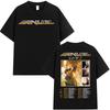 Rap Singer Anuel AA Real Hasta La Muerte Tour 2026 New Album Summer Unisexs Womens Hip Hop Gothic Tshirt Cotton Unisexs Tshirt