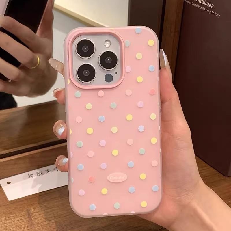 Etui z Kropkami Serce Kokardka Dla Honor 400 Lite Pro 90 Lite 5G X9D X7B X9B Magic 6 Lite Matowe 2 w 1 Galaretkowe Pokrowiec