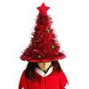 Adult Non-woven Rain Silk Star Home Christmas Tree Hat Xmas Ornaments Christmas Hat Christmas Decor
