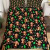 Cute Monkey Bedding Set Full Twin Cartoon Banana Stars Duvet Cover Tropical Wild Animal Fruit Comforter Cover Yellow Quilt Cover