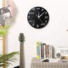 The Geeky Days Math Equations and Notations Mathematics Chalkboard Geek Battery Operated Wall Clock Silent Non-Ticking Quartz Clock Educational Gifts