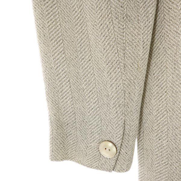 MAX MARA Made in Italy wool and silk blend Herringbone Pattern tailored jacket Women Used