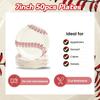 50pcs Baseball Party Paper Plates - 7Inch Round Baseball Dessert Plates for Cake Salad Fruit Pizza Disposable Themed Decoration
