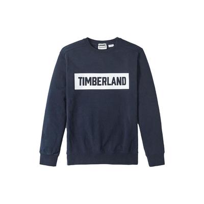 Outdoor Rundhals-Pullover Buchstaben-Print Sweatshirt Herren Sweatshirt Tiefsaphirblau A2BHY-433