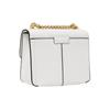 New MICHAEL KORS MK Sonia Cow Leather Chain Bag, Small Square Bag, Shoulder Bag, Crossbody Bag Trumpets Women's White 35F1G6SS5L-085