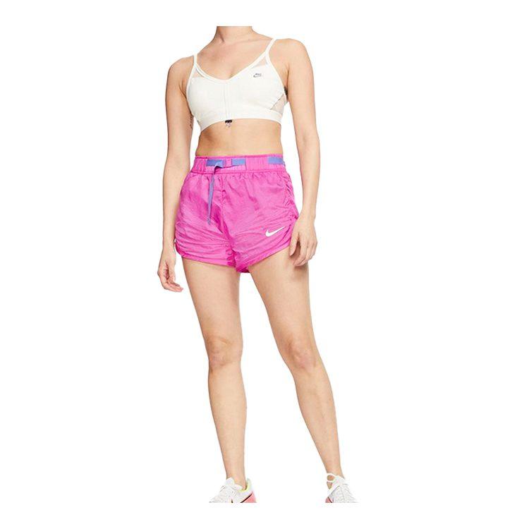 Nike Pantaloncini Casual da Donna Rosa Fiamma Moderati CJ2430-601