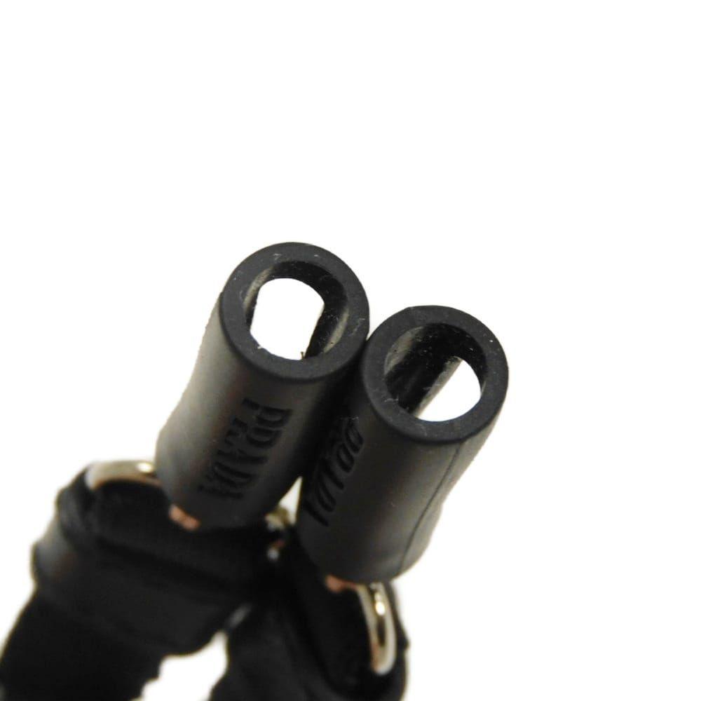 Used PRADA AirPods Carry Necklace Rubber Magnet Earphone D Ring Silver Logo Nylon Black Strap 2ZD007