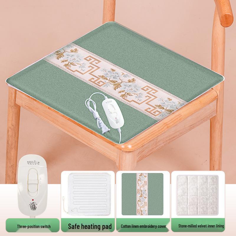 

Ваньтан Электрическая грелка из моксы - Бархатная подушка с полынью для горячего компресса для офиса и дома