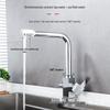 TLXT Golden Wall-Mounted Kitchen Faucet with Purifier