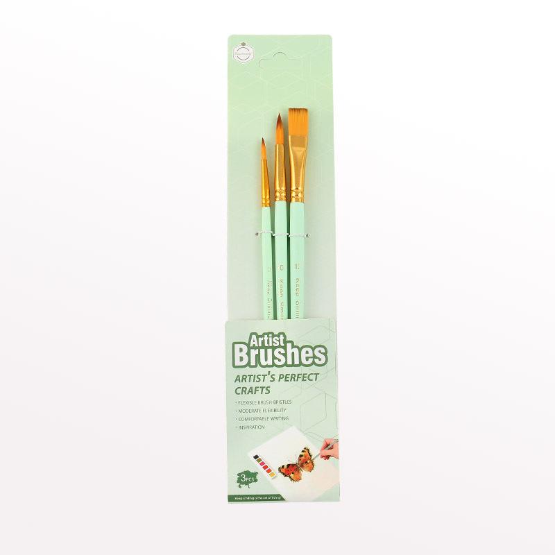 Professional Face Body Art Brush Nylon Artist Brush for Painting Acrylic Oil Watercolor Gouache