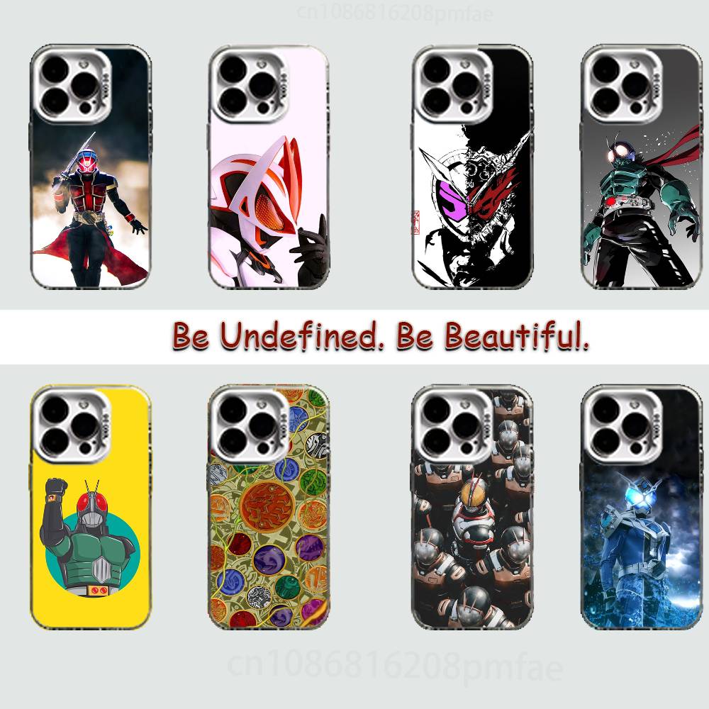 Kamen R-Rider Case for iPhone 16 15 14 13 12 11 Pro Max Plus Air 16E X XR XS Max Hard Shockproof Bumper Cover