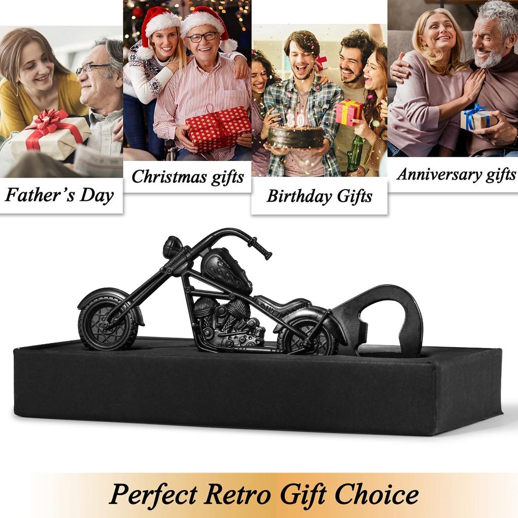 Luxury Motorbike Bottle Opener Gifts Box for Boyfriend Black Motorcycle Original Beer Bottle Opener Bar Party Accessories Tools