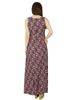 Bimba Women Long Floral Maxi Dress Multicolor Rayon Day Gown Chic Style