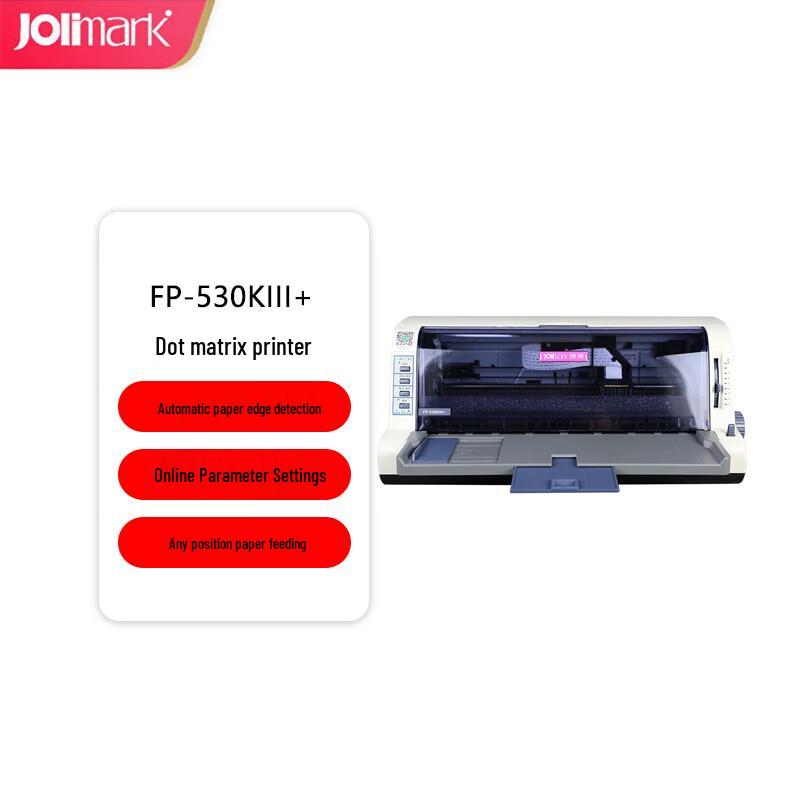 Jolimark FP-530KIII+ Dot Matrix Printer CN plug (adapter included)
