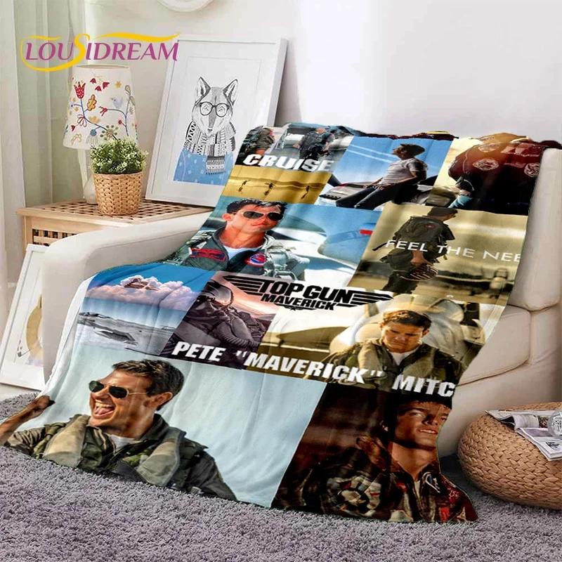 Top Gun Schild Tom Cruise Kampfjet Weiche Flanelldecken, Überwurfdecke Bequeme Decke für Picknick Betten Sofa Haus Schlafzimmer Geschenke