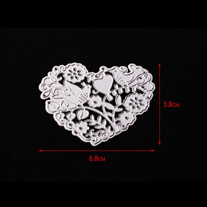 Scrapbook Diy Love Knife Mold Bird Carbon Steel Embossing Knife Mold Between Branches