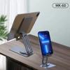 JMARY MK-60 Portable Desktop Folding Tablet Holder Anti-Slip Mobile Phone Stand for iPhone 16/16 Plus/16 Pro/16 Pro Max