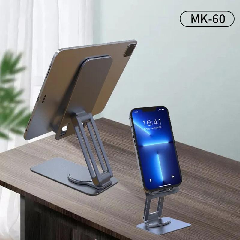 JMARY MK-60 Portable Desktop Folding Tablet Holder Anti-Slip Mobile Phone Stand for iPhone 16/16 Plus/16 Pro/16 Pro Max