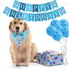 Cartoon Dog Birthday Bib and Party Hat Decorative Pet Birthday Decorations Set  Pet Accessories