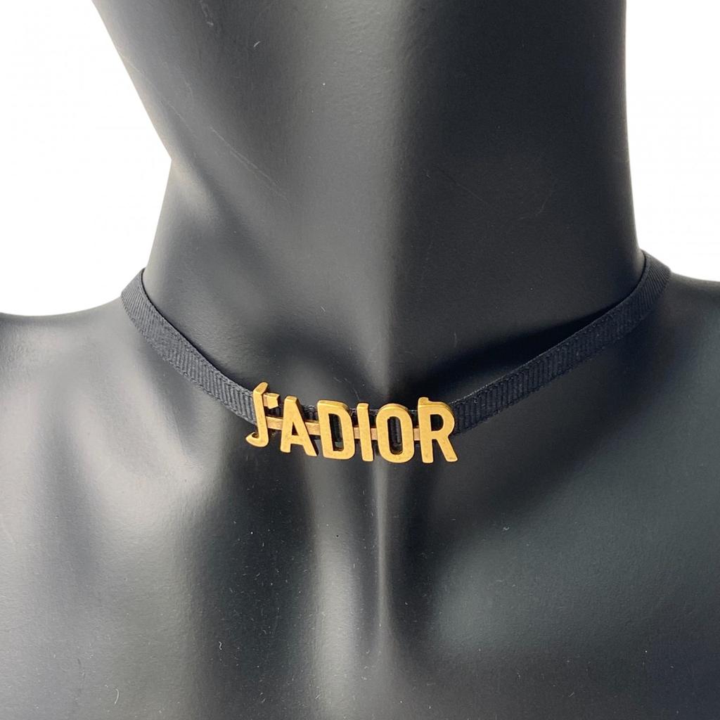 Used Christian Diorchoker black/gold Women
