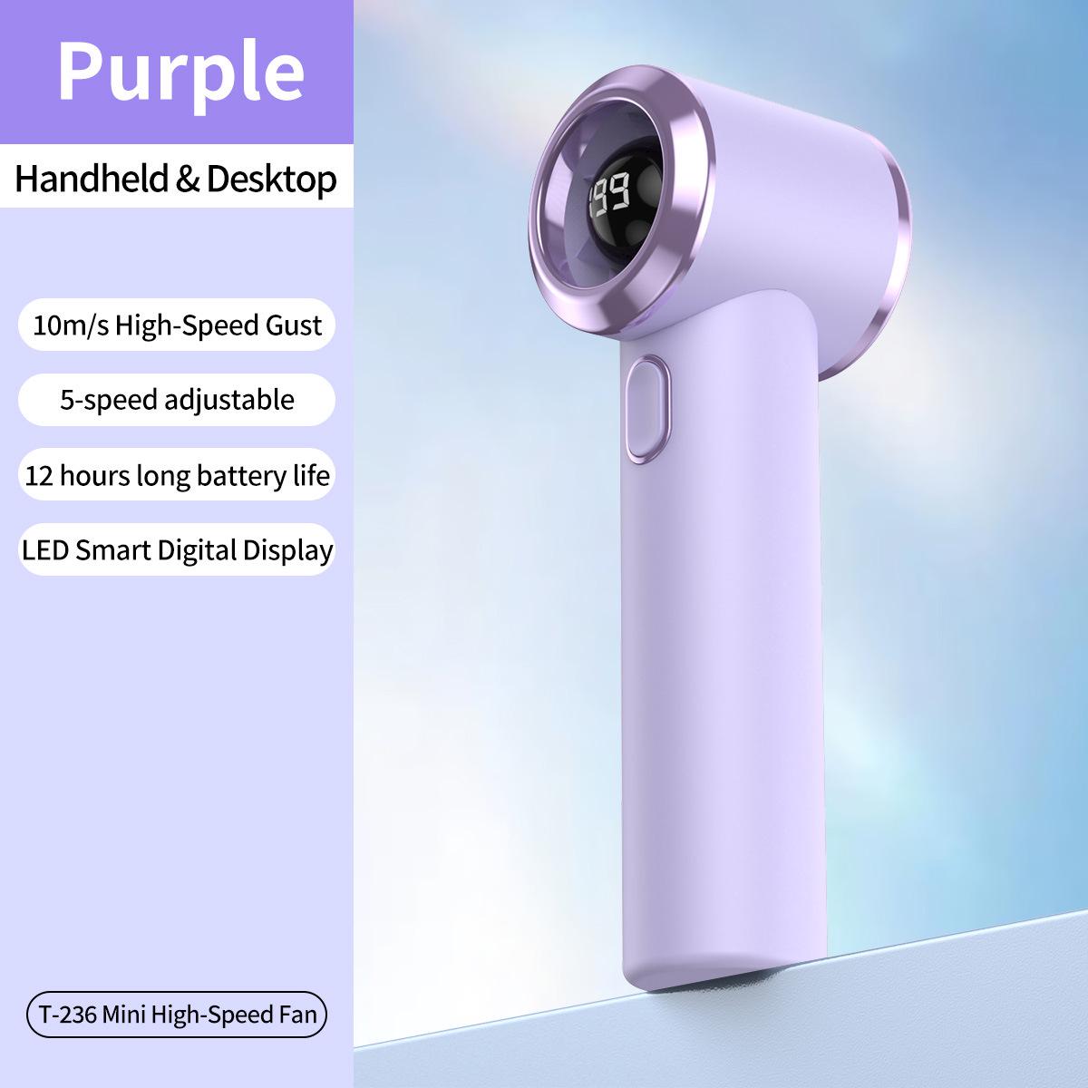 Portable Mini Handheld Fan: USB Rechargeable, Long Battery, 199 Speeds, Perfect for Outdoor Sports. Handheld Fan