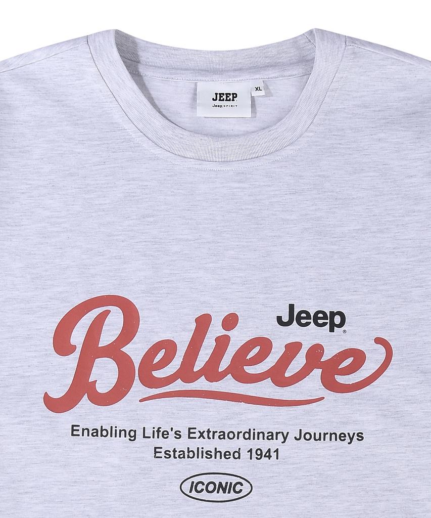JEEP Jeep Believe Crack Logo Short Sleeve T-Shirt (Jr5Tsu162Mw)