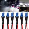 6PCS Wire Pigtail Male 194 168 Two Harness Front Side Marker Light Bulb Cable Plug