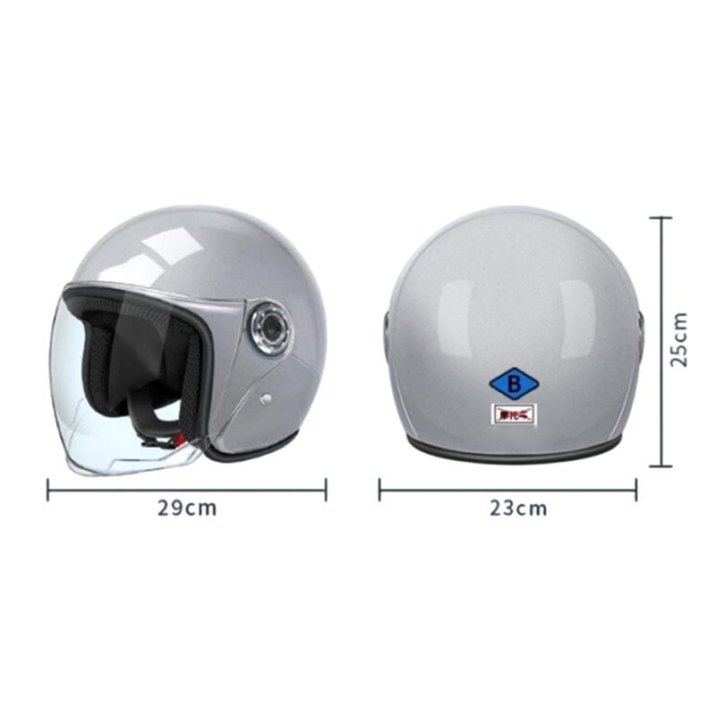 New Men Woman Electric Riding Lens Helmet Four Seasons Comfortable Ventilation Adjustable Motorcycle Safety Helmet