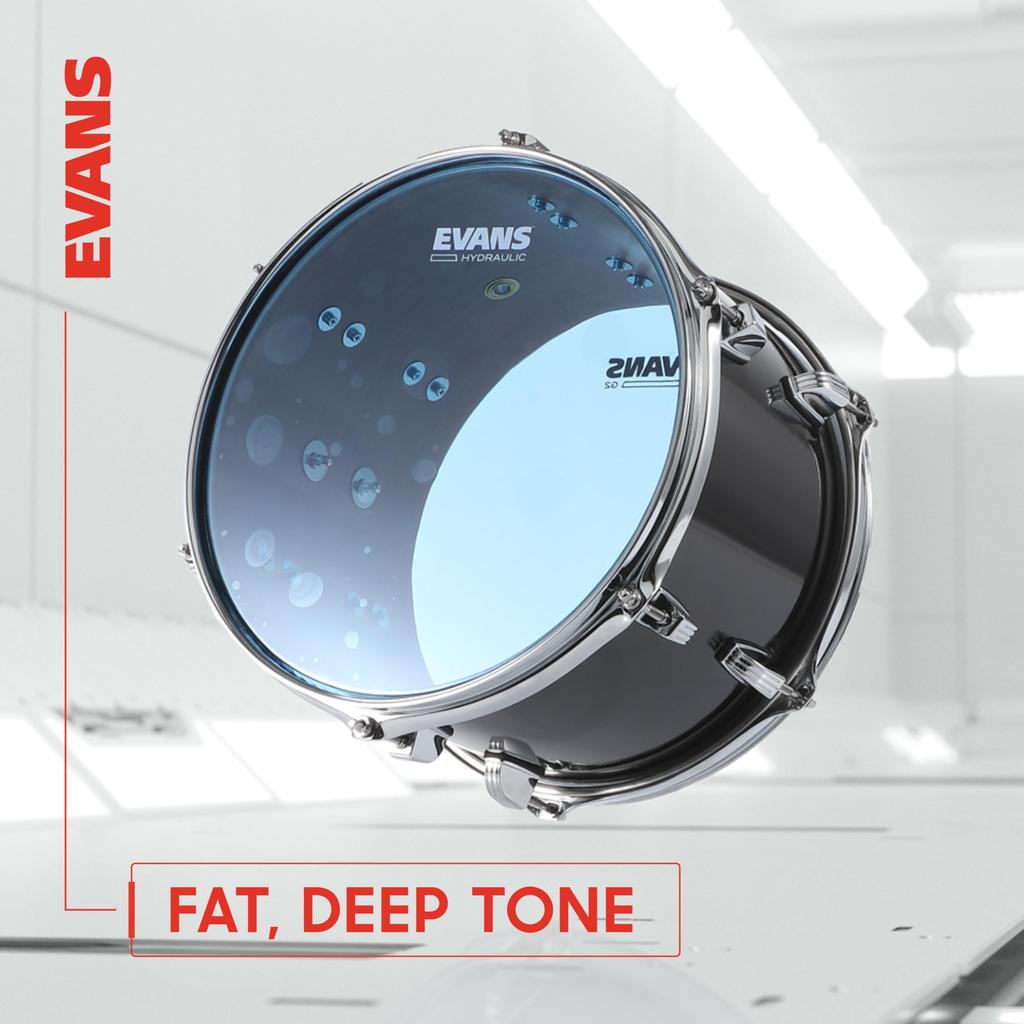 EVANS Hydraulic Blue Drumhead TT14HB / Hydraulic Blue (7mil + 7mil) 14-inch [Official Japanese Product]