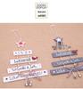 New Christmas Wooden Door Hanging Decoration with Bell and Chime Pendant