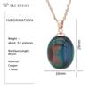 Fashion Colorful Egg Shape Oval Acrylic Beads Pendant Necklace For Women Wedding Party Elegant Fine Jewelry