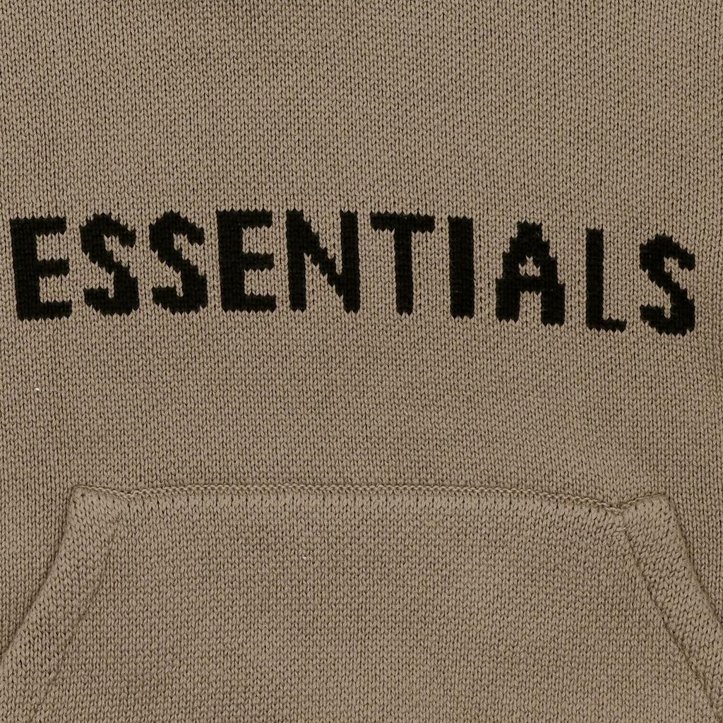 Fear of God Essentials SS21 Knit Pullover With Logo Unisex Tops Taupe FOG-SS21-646