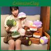 Adorable Soft Chocolate Bread Plush Toy Macaron Swiss Roll Stuffed Animal Birthday Gift