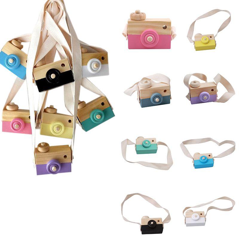 Wooden Camera Toy For Kids Unisex With Smooth Finish And Cotton Rope**