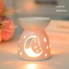 Middle Eastern Ceramic Incense & Essential Oil Burner - Hollow Design Home Ornament