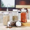 Glass Spice Jars with Metal Lids Salt Pepper Shaker Spice Seasoning Containers Spice Organizer Kitchen Spice Jar Set 120ML