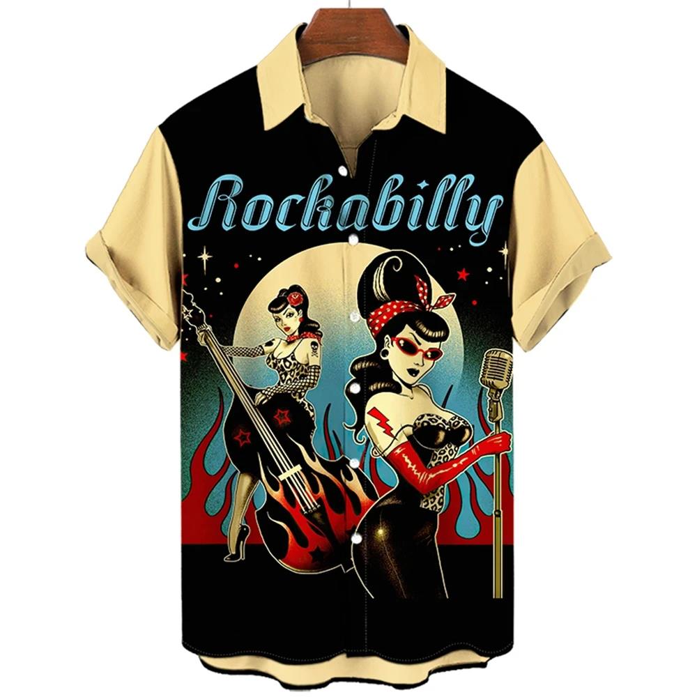 Hawaiian Vacation Men Shirt 3D Printed Man_Women Casual Fashion Short Sleeves Shirts Lapel Button Tops Oversized Unisex Clothing