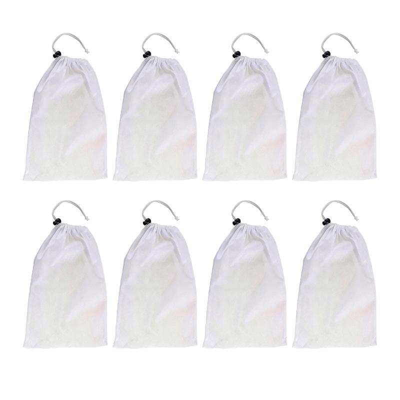 Pool Vacuum Replacement Mesh Bags with Locking Cord Fine Mesh Pool Cleaner Bags Outdoor Pool Accessories Enduring