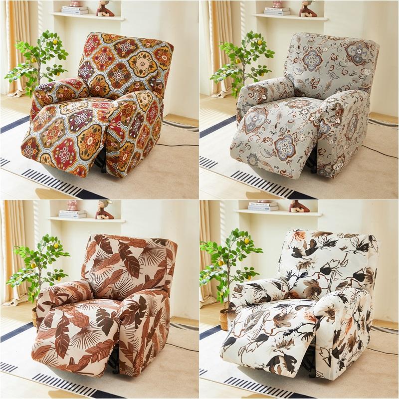 1/2/3seater Boho Recliner Sofa Covers for Printed All-inclusive Relax Armchair Cover Stretch Couch Protector Funda Sofá 3 Plazas