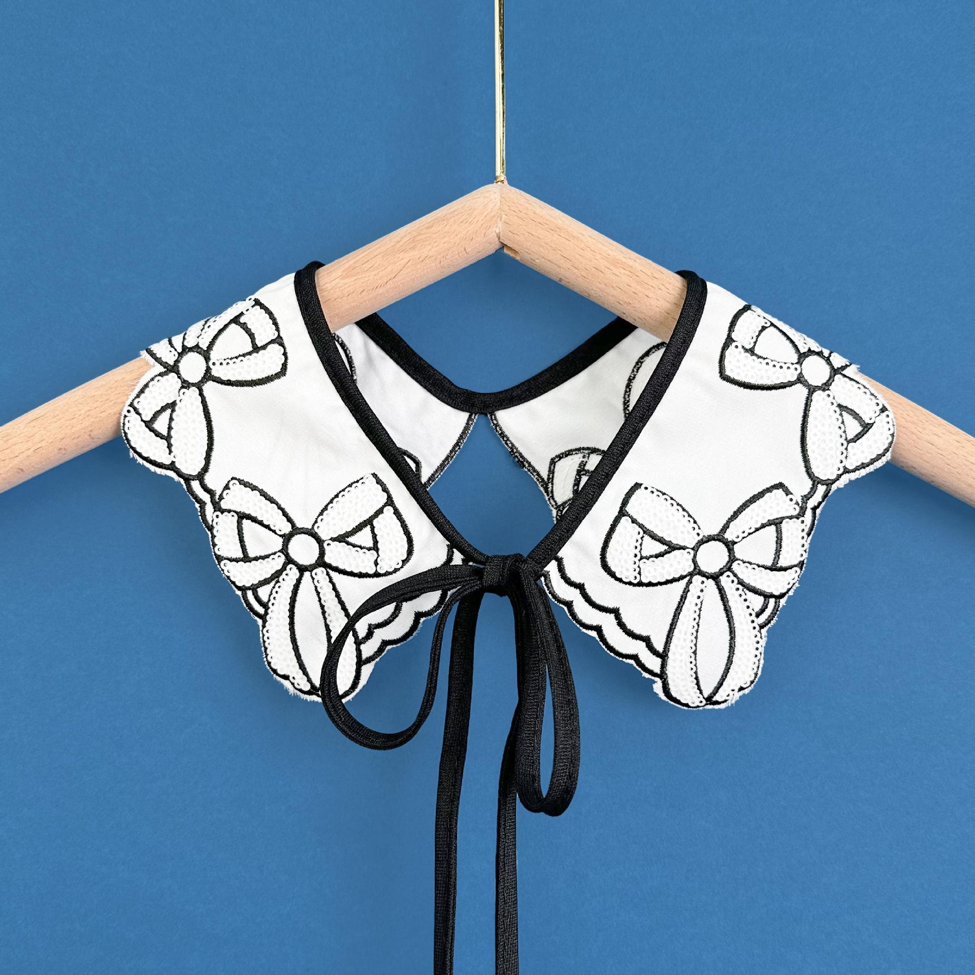 

Модный искусственный воротник, воротник для девочек, галстук, воротник с бантом, цветок